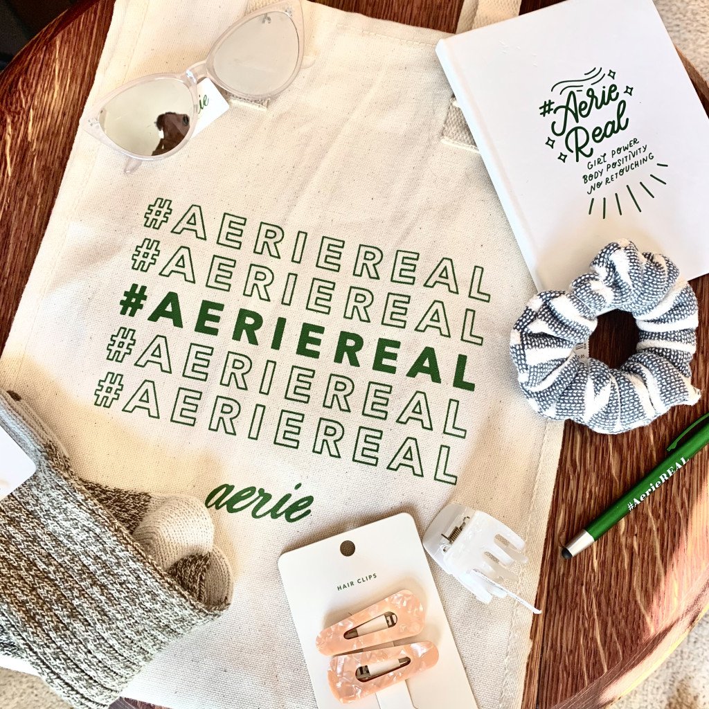 Flat lay of the Aerie Ambassaor Welcome Package