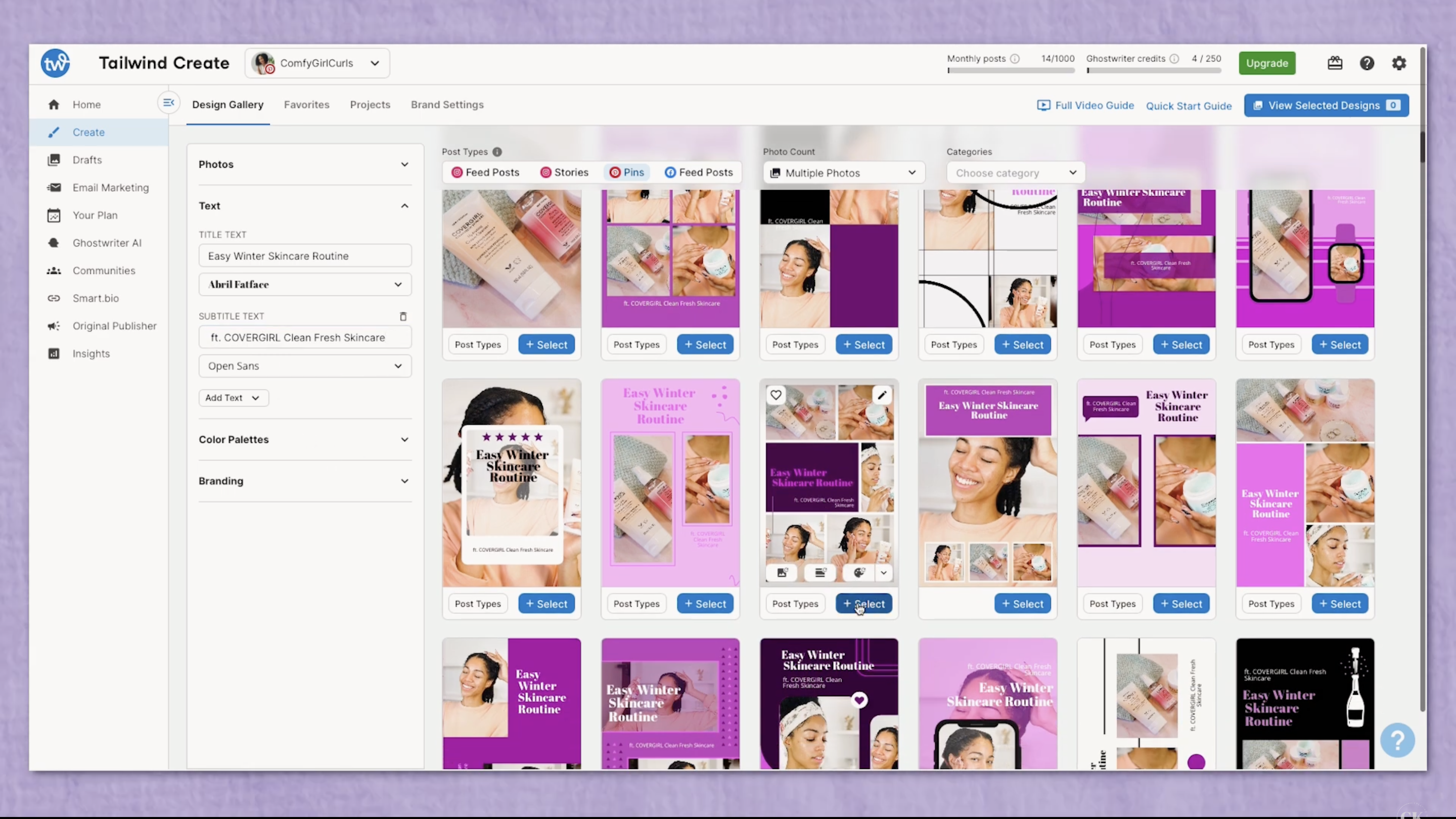 Using Tailwind Create to Bulk-Schedule Pinterest Pins. 