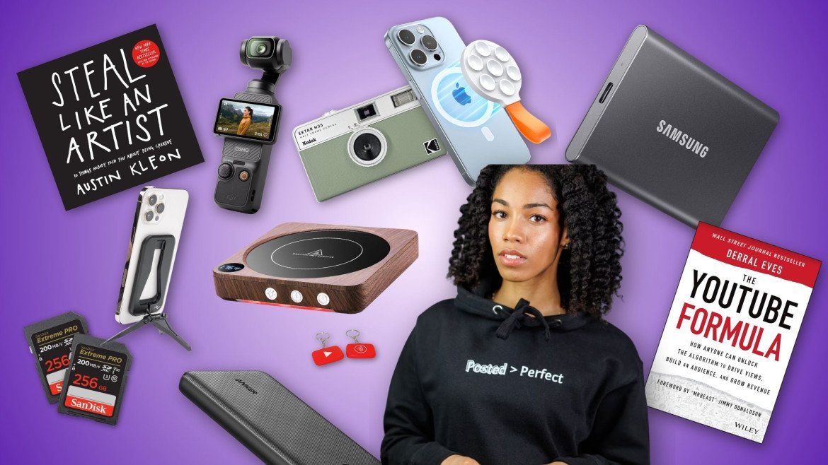 Best Gift Ideas for Content Creators | Books, Gear, Tech, and other present items for influencers.